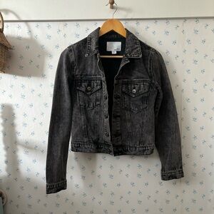 Denim Washed Mia & Madison Black Jean Jacket S